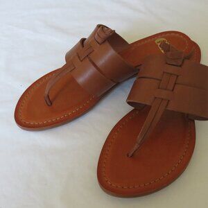Giani Bernini brown leather summer sandals 8.5 M NWT